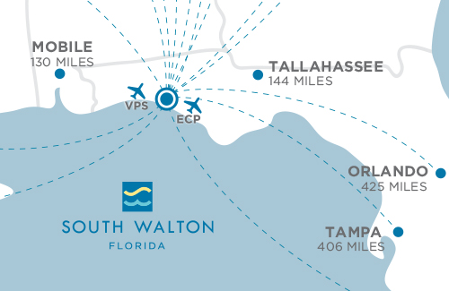 Beautiful South Walton in sunny Florida.